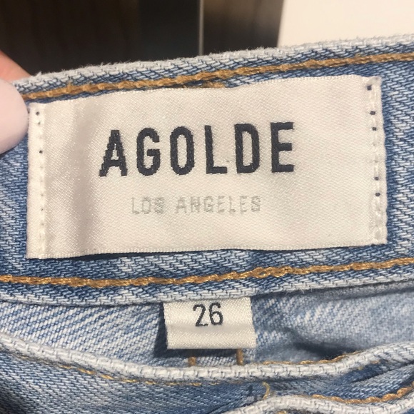 Agolde Riley High Rise Straight Shatter Size 26 - Picture 2 of 4
